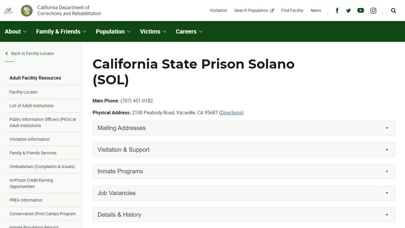 California State Prison Solano (SOL) - CDCR